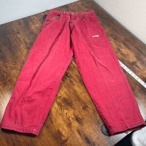 Heaven or Hell Interactive Men’s Jeans Pants Red Denim Size 32X32 (READ)‎